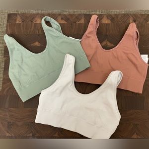 Aerie Seamless Ribbed Bralette - Set of 3